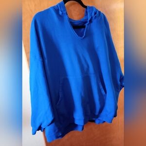FP Movement by Free People Best Of Oversized Cotton Hoodie In Electric Cobalt